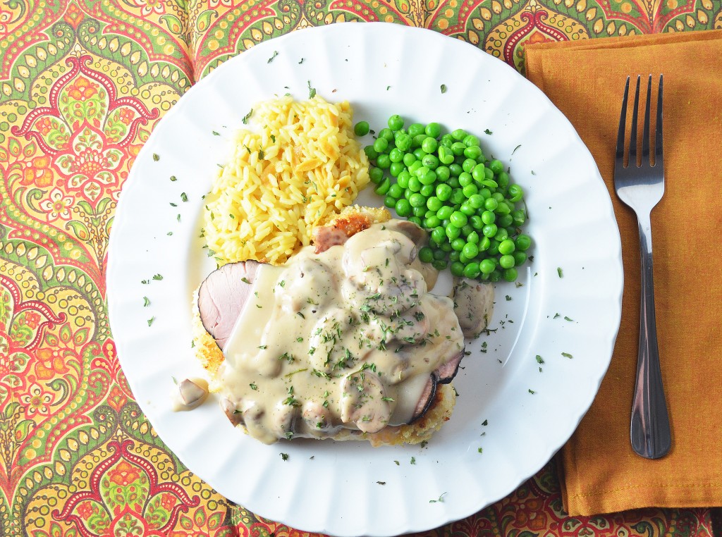 Chicken Cordon Bleu with Creamy Mushroom Sauce smaller