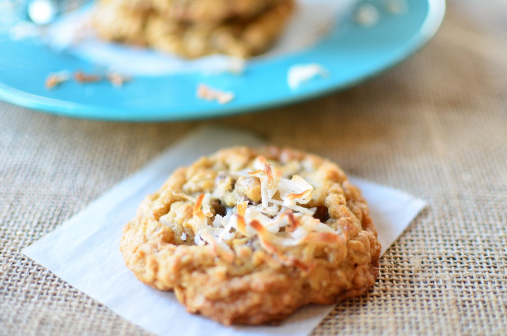 Toasted Coconut Oatmeal Chocolate Chip Cookies