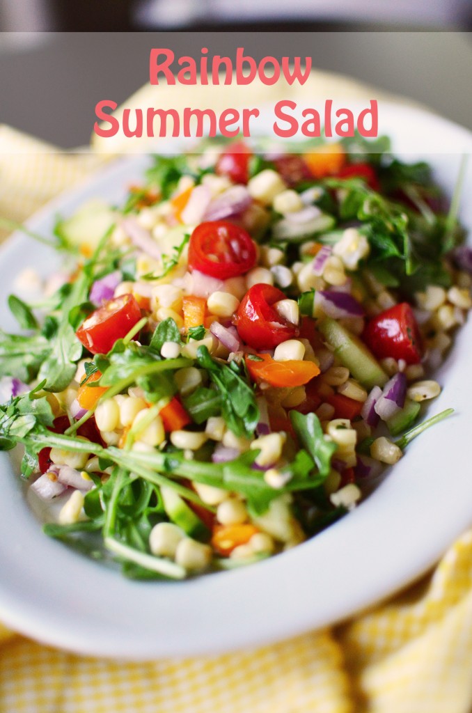 Rainbow Summer Salad tall