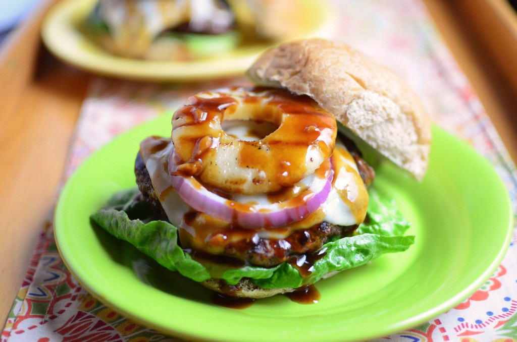 Spicy Teriyaki Hawaiian Burger