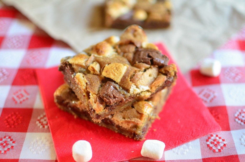 Gooey Smores Bars side