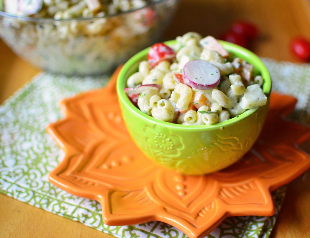 Green Goddess Macaroni Salad wide