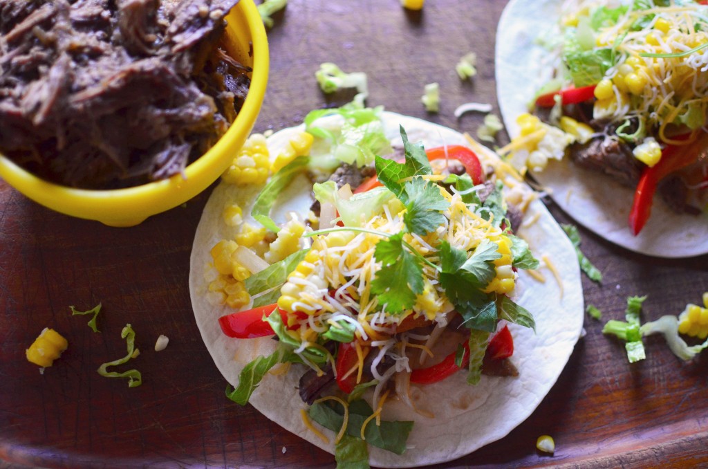 Slow Cooker Beef aerial wide