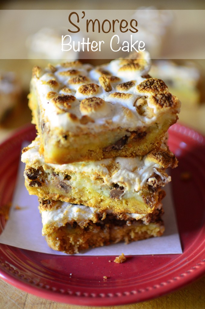 Smores Butter Cake tall