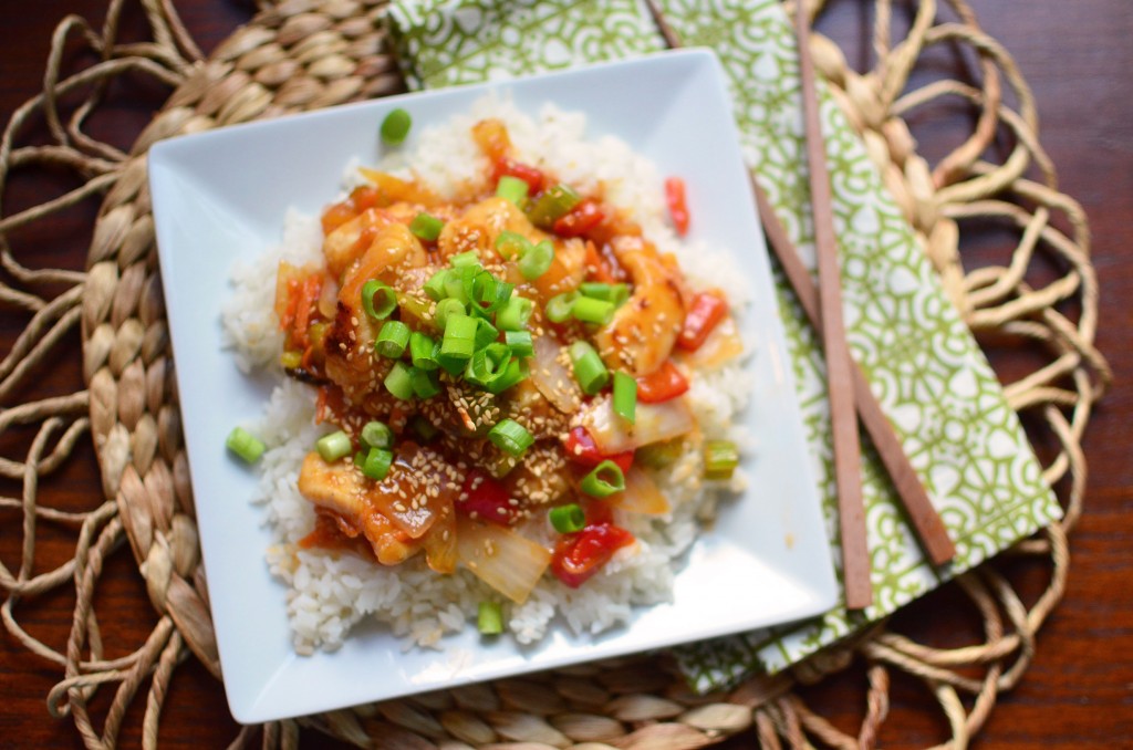 Sweet and Sour Chicken wide aerial