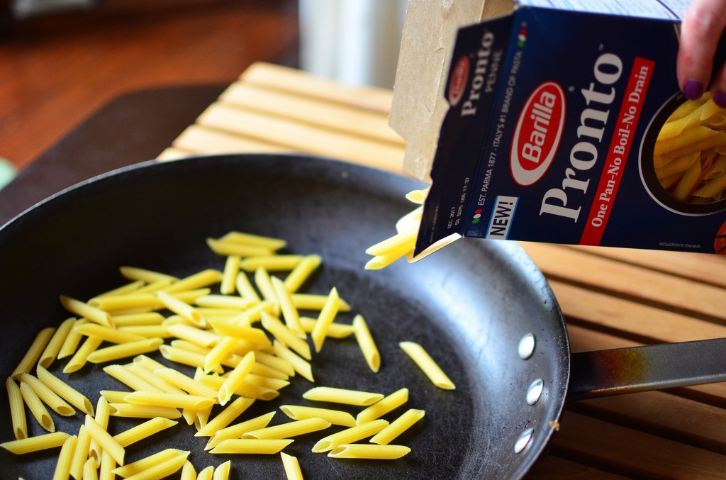 2 Pasta in pan