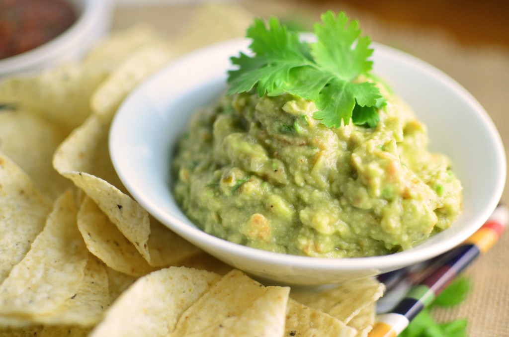 Easy Homemade Guacamole side