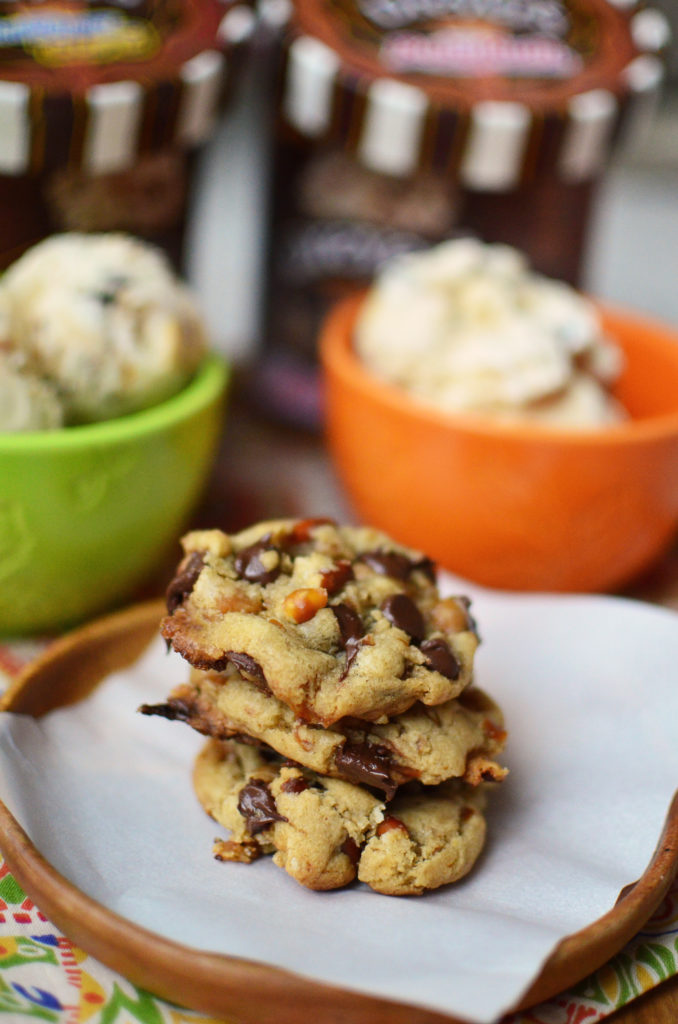 Cookies and ice cream scoops