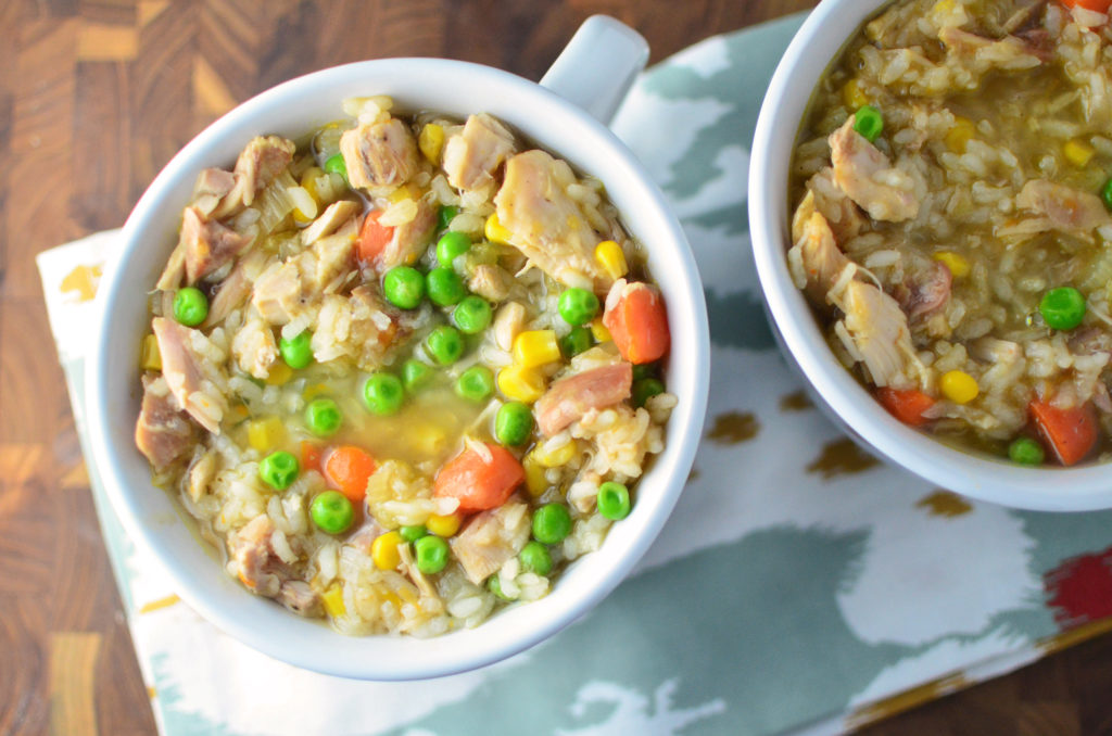 loaded-turkey-and-rice-soup-aerial