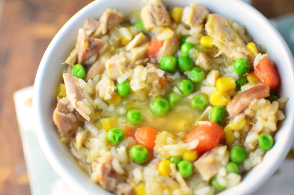 loaded-turkey-and-rice-soup-aerial-close