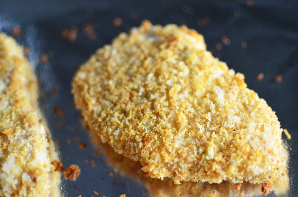 baked-tonkatsu-on-pan