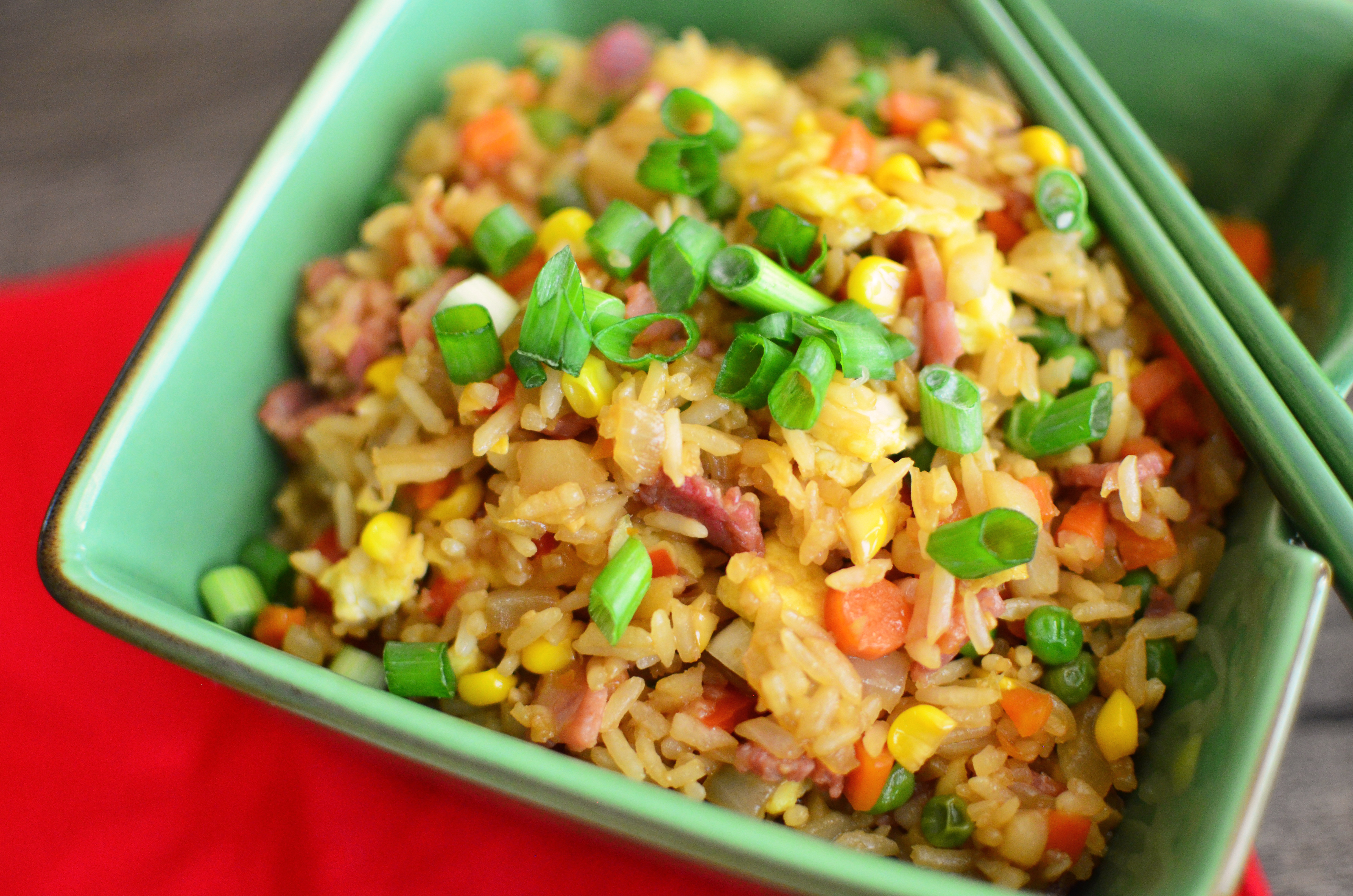 Ham Fried Rice Simple, Sweet & Savory