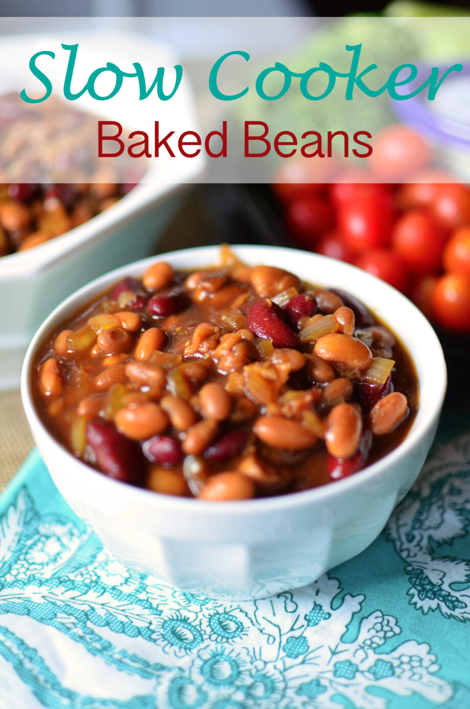 Slow Cooker Baked Beans - Simple, Sweet & Savory