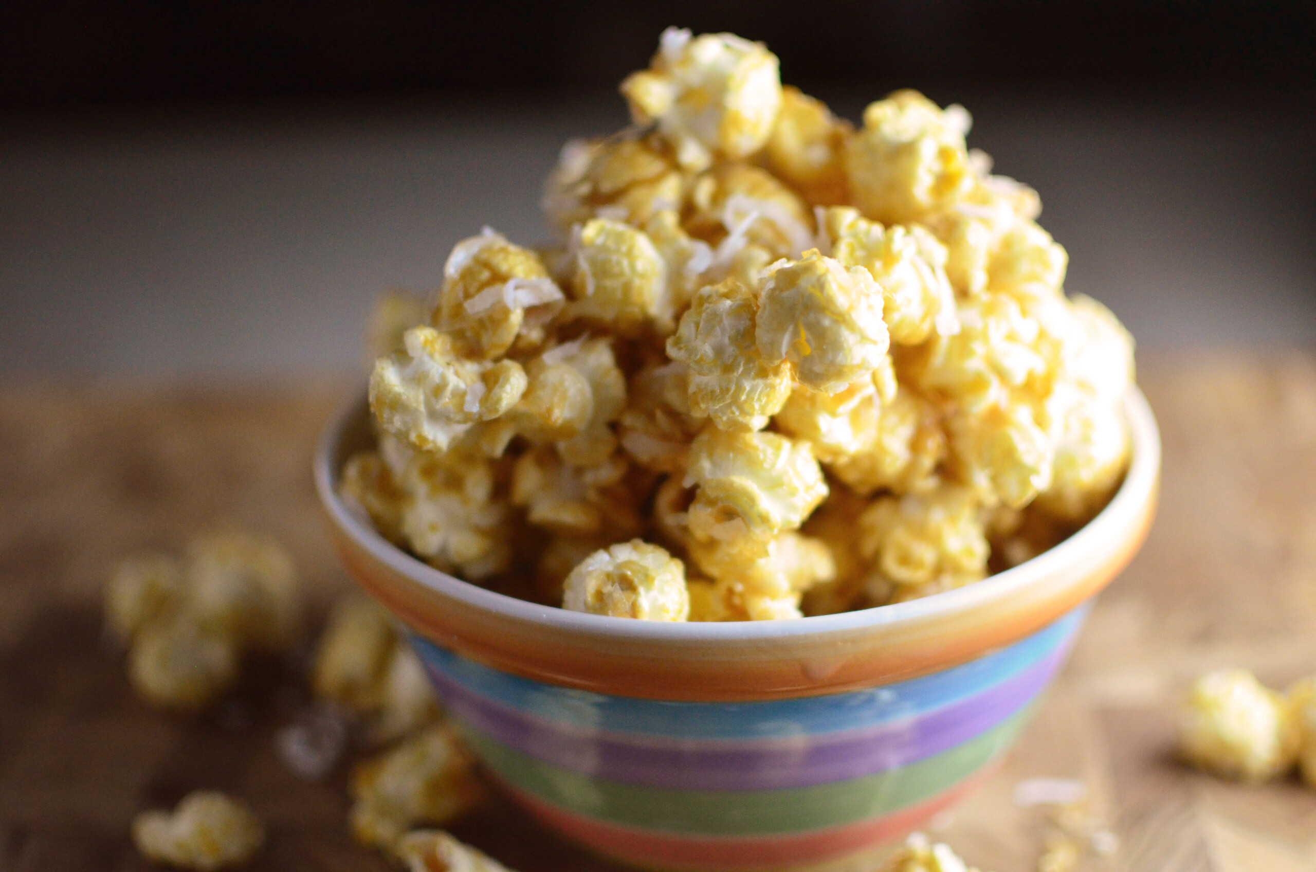 Coconut Caramel Popcorn - Simple, Sweet & Savory