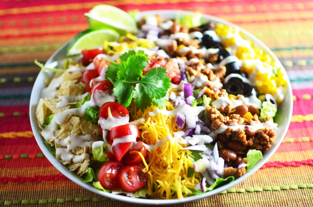 Turkey Taco Salad - Simple, Sweet & Savory