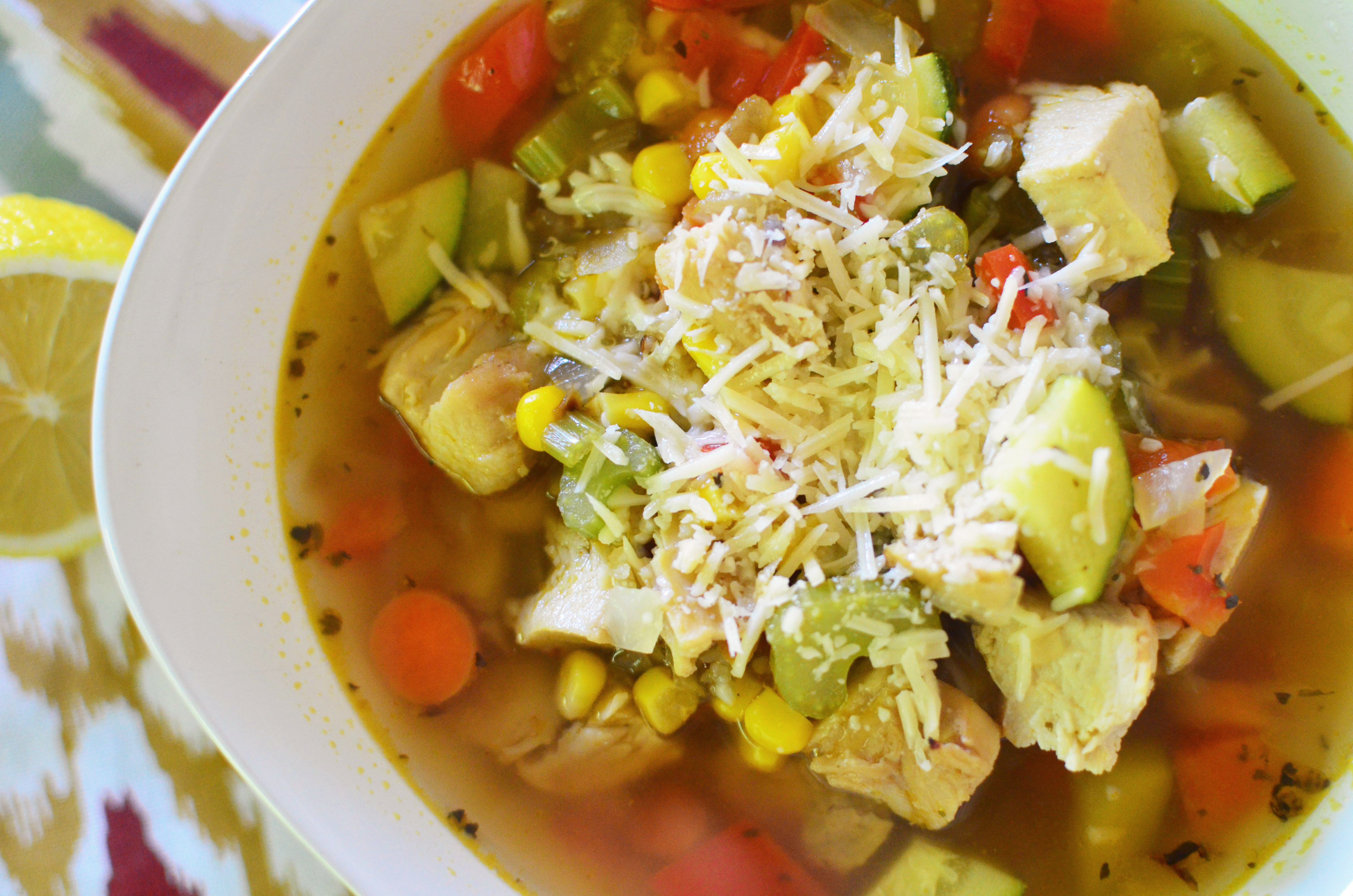 Chicken and Summer Vegetable Quinoa Soup - Simple, Sweet & Savory