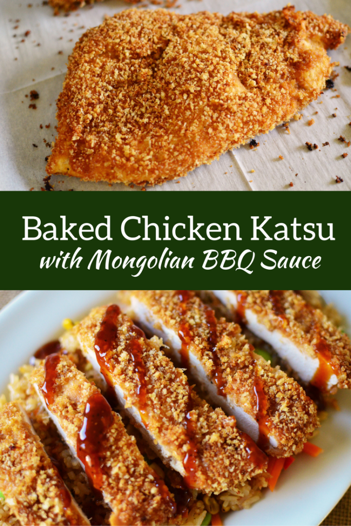 Baked Chicken Katsu with Mongolian BBQ Sauce - Simple, Sweet & Savory